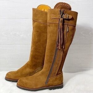 Valverde Del Camino tall suede women’s boot size 38 color Brown